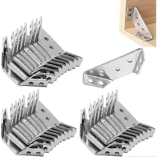 10pcs Universel Meubles Coin Connecteur En Acier Inoxydable Angle Coins Supports, 100% Nouveau