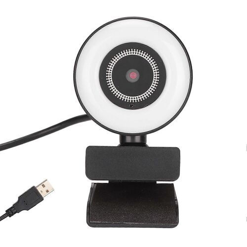 Computer Camera HD 1080P Supplementary Lighting Flexible Rotate USB Home Webcam for Home Live1080P Fixed Focusing