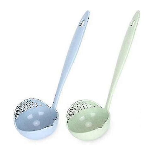 2 En 1 Anti-Échaudure Filtre Cuillère Longue Poignée Passoire Écumoire Hot Pot Soupe Cuillère Multifonctionnel Cuisine Légumes Passoire Ustensile De Cuisine Environme