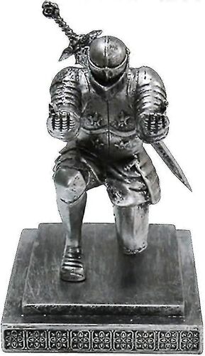 Knight Pen Holder Executive Cool Pen Holder Pour Bureau Ornements En Résine Magnétique Accessoires De Décoration De Bureau Organisateur