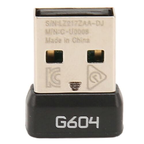 USB Receiver 2.4GHz Wireless Stable Signal Portable Durable ABS Mouse Adapter for Logitech G604 Wireless Mouse