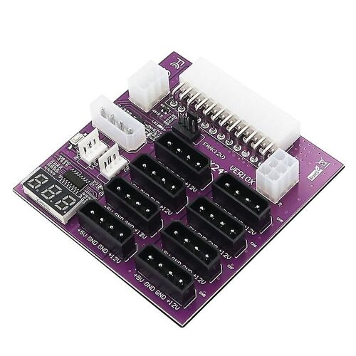 Atx 2 X 6pin Alimentation Breakout Board Adapter Converter 12v Compatible pour Ethereum