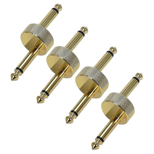 1/4 Inch Ts Copper Male Connector Compatible With Effect Pedalboard Space Saving
