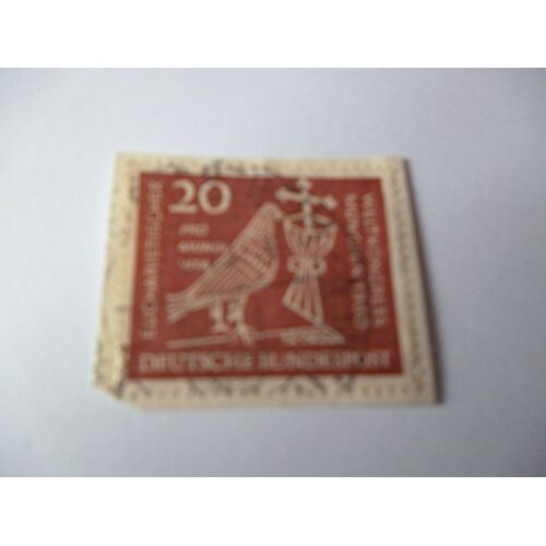 Timbre "Allemagne ::Deutsche Bundespost : Congrès Mondial Eucharistique: Munich 1960".