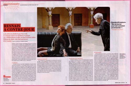 Télérama N°3253, Coupure De Presse, Alain Resnais, Sabine Azéma, Pierre Arditi