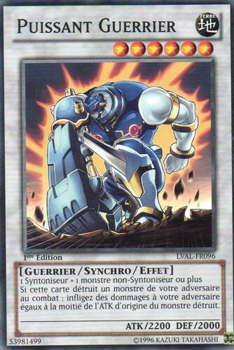 3 X  - Puissant Guerrier  - Lval-Fr096  -  1ere Edition