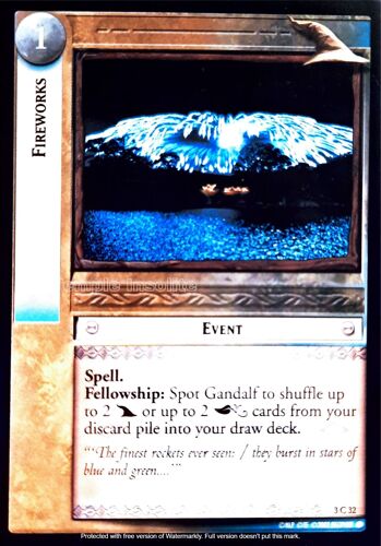 Carte Le Seigneur Des Anneaux : Realms Of The Elf Lords - Fireworks 3 C 32