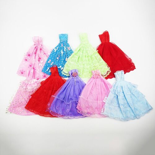 Vêtements Pour Poupées Barbie, 5 Articles Faits À La Main À La Mode, Accessoires De Jouets, Robe De Sirène Pour Bricolage, Cadeaux