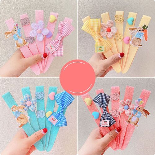 Bande De Cheveux À Noeud Mignon Pour Petites Filles, Bandes Antidérapantes Pour Enfants, Bande De Fixation En Nylon, Accessoires Pour Cheveux