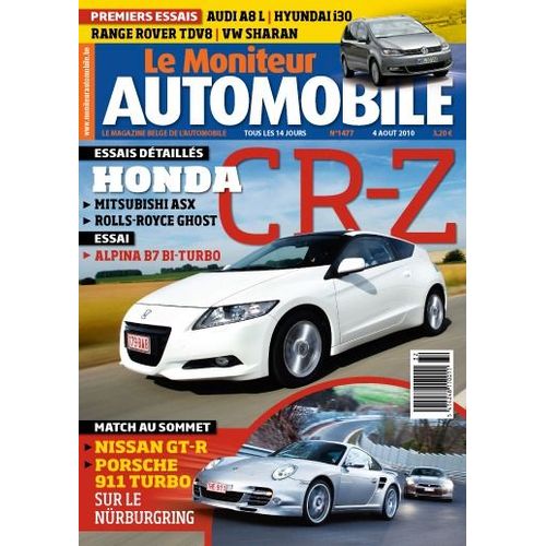Le Moniteur Automobile N°1477 - Honda Crz - Mitsubishi Asx 1.8 Di-D Cleartec - Roll-Royce Ghost - Alpina B7 Bi-Turbo