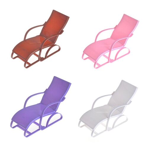 Chaise De Plage À Bascule Rose Pour Poupée, Meuble De Salon, Maison De Rêve, Accessoires De Poupée, 4 Couleurs, 1/6