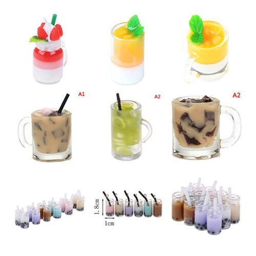 Mini Tasse De Thé Et De Crème Glacée, 1/2/5 Pièces, 1:12, Maison De Poupée Miniature, Accessoires De Maison De Poupée, Tasses, Jouet Décor De Cuisine, Jouet De Simulation