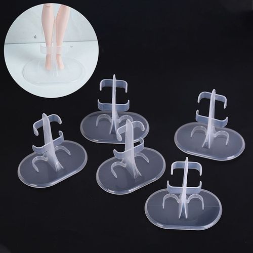 Support De Poupée En Plastique Transparent, 5 Pièces/Lot, Support D'affichage Pour Barbie, Accessoires De Poupée, Support De Jambe