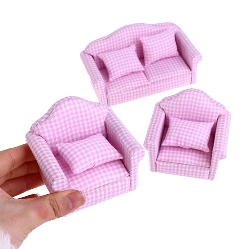 Canapé Miniature Pour Maison De Poupée, Meubles De Salon Pour Enfants, Bricolage, Jouets De Rôle