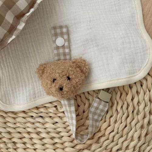 Porte-Sucette En Chaîne Pour Bébé, Ours Mignon, Crochet De Perles, Porte-Sucette Pour Bébé, Dessin Animé, Cadeau De Fête Prénatale