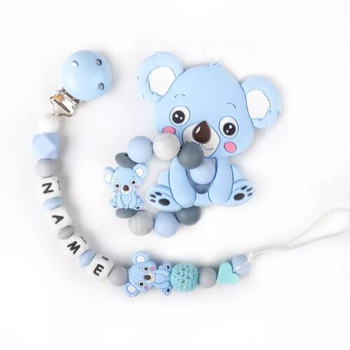 Bracelet De Dentition Pour Bébés, Collier Et Sucette À Mâcher, Jouet En Silicone Pour Bébés, De Qualitã© Alimentaire, Jouet De Maternelle En Forme De Koala