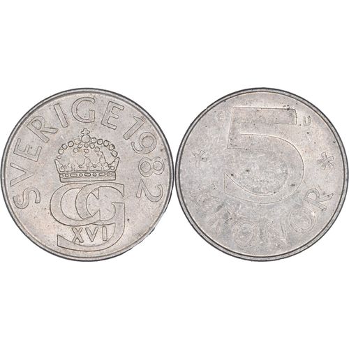 Suède - 1982 - 5 Kronor - A027