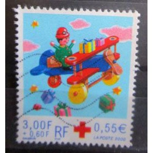 2000. F3362: Croix-Rouge: Avion En Bois
