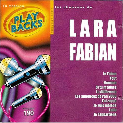 Lara Fabian - 2 Cd - 10 Titres - Instrumental Karaoké Versions Avec Choeurs / Versions Chantées