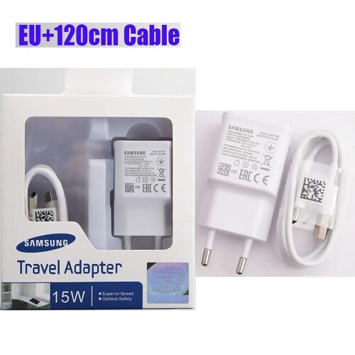 Ensemble Ue Blanc (Box) - Chargeur Rapide 9v, 1,67a, Câble Usb De Type C, Pour Galaxy A70, A60, A50, A30, A32, A12, S10, S9, S8, S9 +