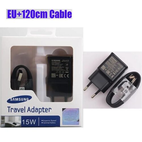 Ensemble Ue Noir (Box) - Chargeur Rapide 9v, 1,67a, Câble Usb De Type C, Pour Galaxy A70, A60, A50, A30, A32, A12, S10, S9, S8, S9 +