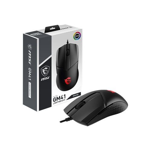 MSI CLUTCH GM41 LIGHTWEIGHT - Souris - optique - 6 boutons - filaire - USB