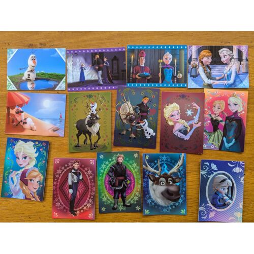 Frozen/Reine Des Neiges Disney Lot De 130/200 Tradings Cards Panini Version Italienne