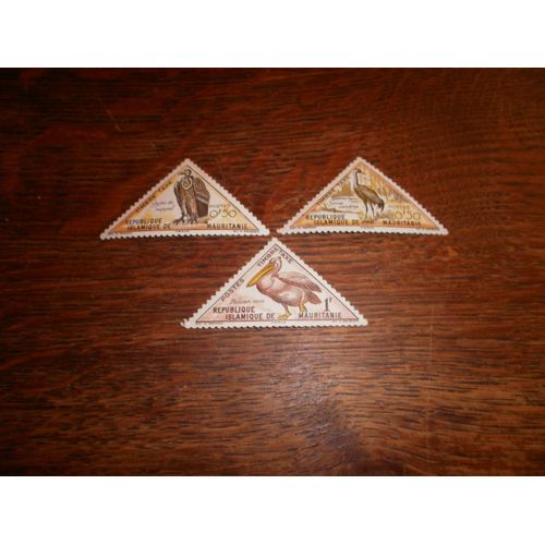 3 Timbres Taxes De Mauritanie N°34, 35 Et 36 Y&t.  (1963).