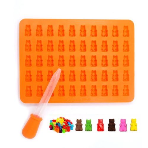Bonbons Oursons En Caoutchouc Silicone Orange