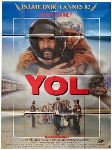 Yol - Véritable Affiche De Cinéma Pliée - Format 120x160 Cm - De Yilmaz Güney Avec Tank Akan, Serif Sezer, Halil Ergün, Hikmet Celik - 1981