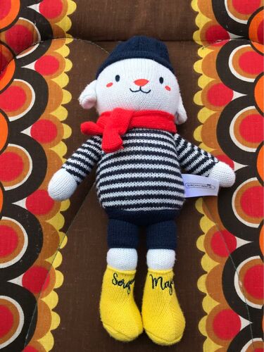 Doudou Peluche Lou Le Petit Mouton En Crochet - 50cm