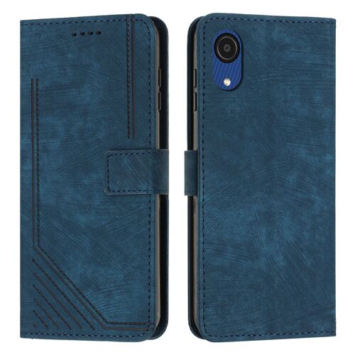 Coque pour Samsung A03 core ligne boucle frontale Flip Cover Etui de protection Samsung A03 core (modèle promotionnel pour Samsung A03 core bleu)