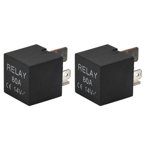 Relais Automobile Étanche 12v 70amp 80amp 4 Broches Relais De Voiture Normalement Ouvert Pour L'air Léger 2 Pcs