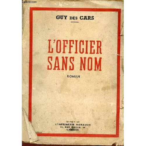 L Officier Sans Nom - Roman.