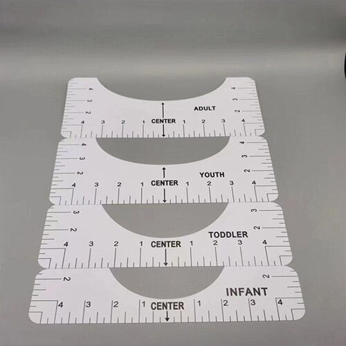 4 Pièces/Ensemble T Shirt D'alignement Règle Pour Guider T Shirt Conception Mode Dirigeants Avec Tableau Des Tailles Pour Les Jeunes Adultes Enfant En Bas Âge