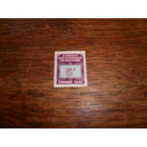 Afrique Équatoriale Française : Timbre Taxe N°5 Y&t. ( 1937).