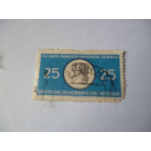 Timbre "République Démocratique D'allemagne : 150 Ans De Humboldt Universität À Berlin".