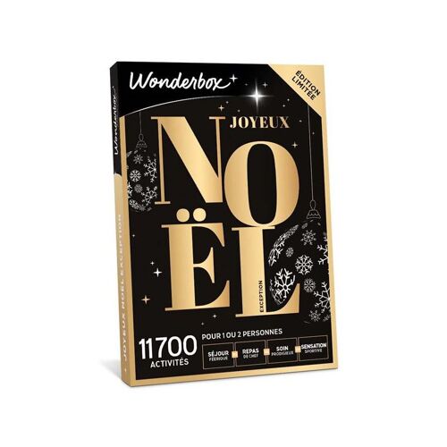 Coffret Cadeau Wonderbox Joyeux Noël Sensation Exception