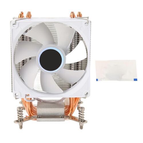 Refroidisseur d'air CPU 3.5in 7 pales 6 caloducs 3pin 12VDC 48CFM 22dB CPU Ventilateur de refroidissement pour carte mère 2011 avec plaque arrière