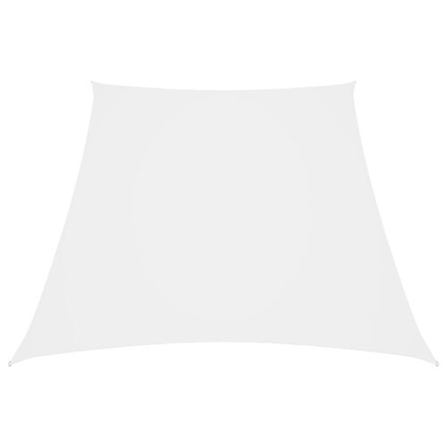 Vidaxl Voile De Parasol Tissu Oxford Trapèze 2/4x3 M Blanc