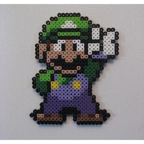 Luigi De Super Mario Perler/Hama