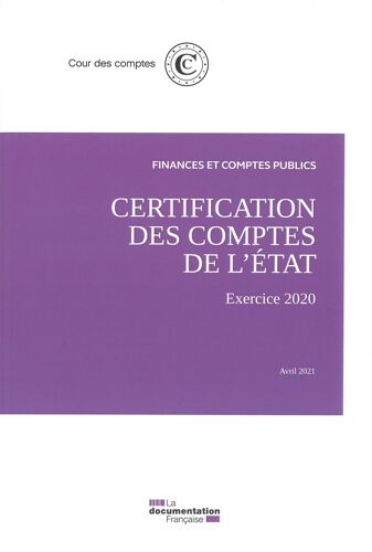 Certification Des Comptes De L'etat - Exercice 2020