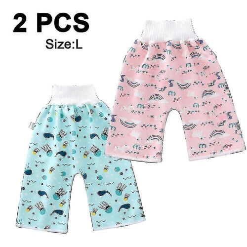 2 Paquets Imperméables Et Étanches Pantalon De Couche Potty Training Cloth Diaper Pants Pour Bébé Garçon Et Fille Night Time Tw