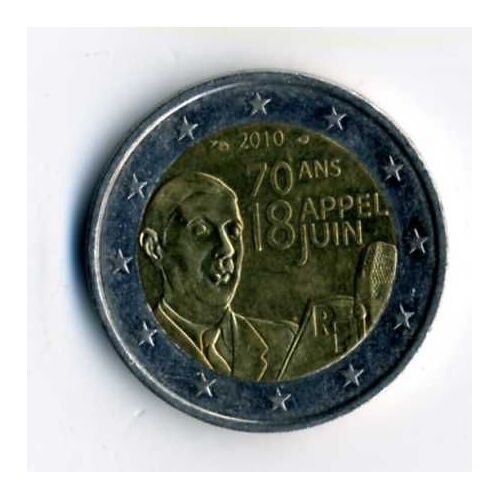 Pièce 2 Euros Appel 18 Juin  (70 Ans)