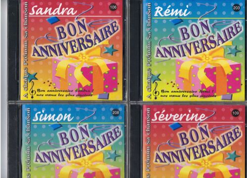 Cd Prenom Bon Anniversaire :Remi,Sandra,Severine Ou Simon
