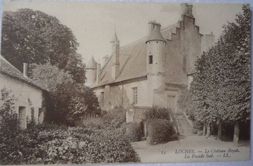 Loches 37 Indre Et Loire Le Chateau Royal La Façade Sud