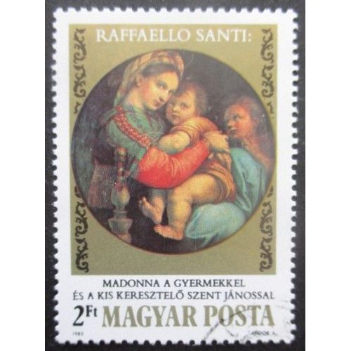 Hongrie N°2856 Tableau De Raphael Oblitéré