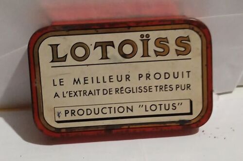 Ancienne Petite Boîte De Réglisse - " Lotoïss " - Production " Lotus " - Ets La Spécialité A Rochefort-Sur-Mer