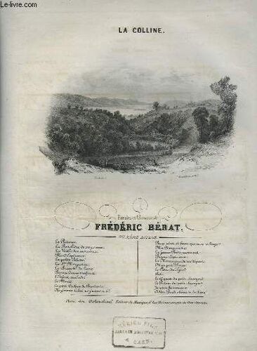 La Colline - Pour Piano Et Chant.