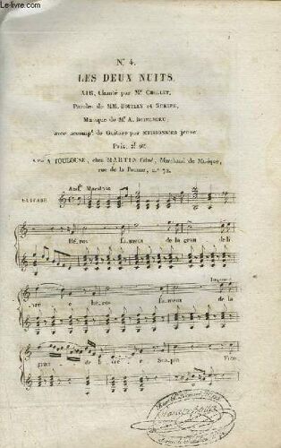 Les Deux Nuits - N°4 : Pour Chant + Guitare.